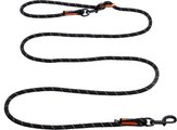 Non-stop Dogwear Rock Adjustable Dog Leash, Black, 2.3-m long, 1/3-in wide