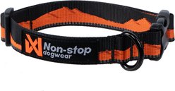 Non-stop Dogwear Trail Quest Dog Collar, Orange/Black, Large: 16 to 25-in neck, 1-in wide