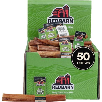 Redbarn Redbarn Premium 5" Bully Stick Dog Treat, case of 50