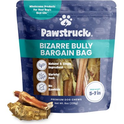 Pawstruck Pawstruck Bizarre Bully Sticks Variety Pack, 8-oz bag