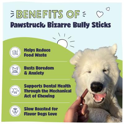 Show full view: Pawstruck Bizarre Bully Sticks Variety Pack, 8-oz bag slide 3 of 10