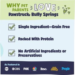 Pawstruck Natural 6-inch Bully Stick Springs Dog Treats, 3 count slide 2 of 8
