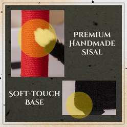 Happy & Polly Durable 3-Piece Gothic Sisal Cat Scratcher Set Toy Collection slide 2 of 9