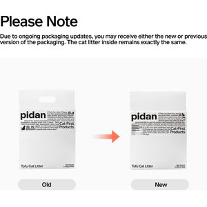Pidan Organic Tofu Cat Litter, 5.29-lb bag, 4 count
