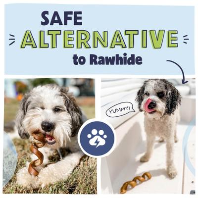 Show full view: Pawstruck Natural 6-inch Bully Stick Springs Dog Treats, 3 count slide 5 of 9