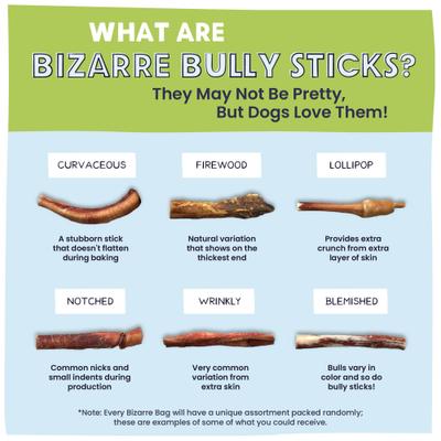 Show full view: Pawstruck Bizarre Bully Sticks Variety Pack, 8-oz bag slide 8 of 10