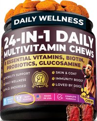 Pup Choice with Probiotics & Glucosamine, Beef Flavor Soft & Chewy Multivitamin for Dogs, 140 Count