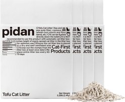 Pidan Organic Tofu Cat Litter, 5.29-lb bag, 4 count