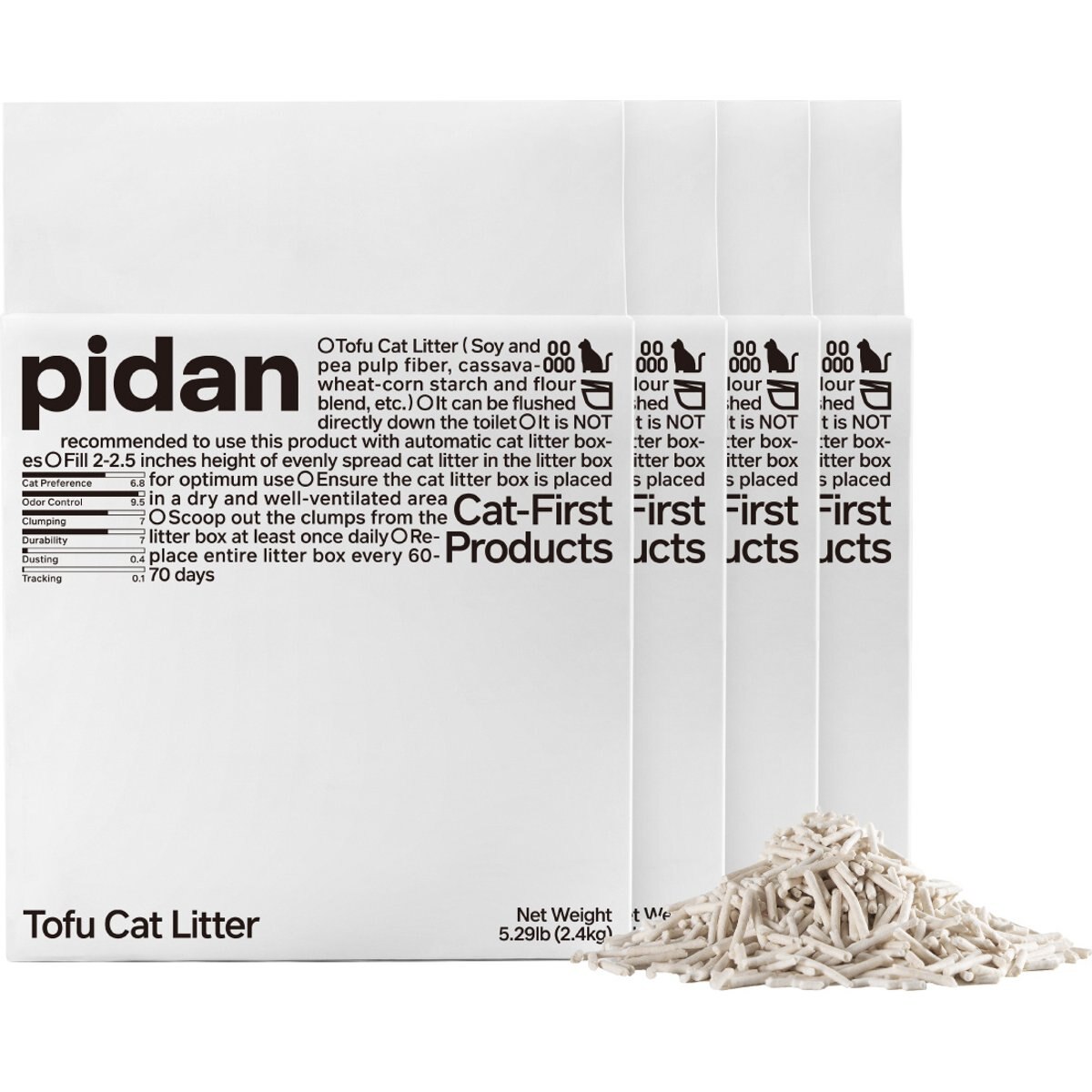 Pidan Natural Tofu Cat Litter, 21.16-lb bundle