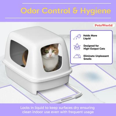 Show full view: PetsWorld Fresh Scented Cat Litter Pads for Litter Box Systems, 50 count slide 5 of 7