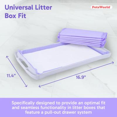 Show full view: PetsWorld Unscented Cat Litter Pads for Litter Box Systems, 200 count slide 2 of 7