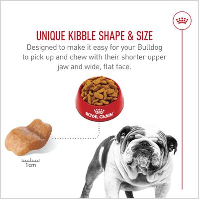Show full view: Royal Canin Breed Health Nutrition Bulldog Adult Dry Dog Food, 17-lb bag slide 4 of 13