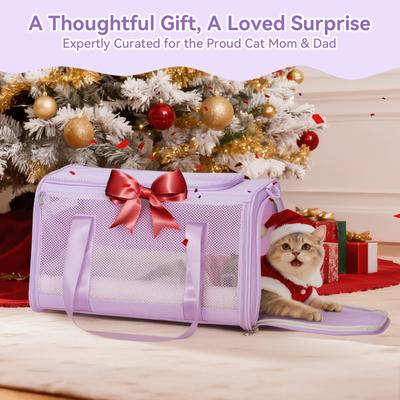 Show full view: Petsfit Airline Approved Dog & Cat Carrier Bag with Patent Safe Buckles, Purple, Medium: 18 x 11 x 11-in slide 9 of 9