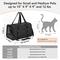 Show in main carousel: Petsfit Airline Approved Dog & Cat Carrier Bag with Patent Safe Buckles, Black, Medium: 18 x 11 x 11-in slide 4 of 10