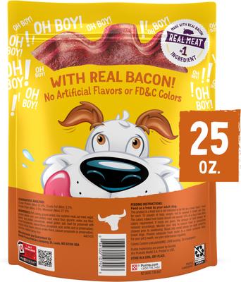 Show full view: Beggin' Bacon Wrapped Ribeye Jerky Dog Treats, 25-oz pouch slide 3 of 8