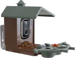 PeckPerk Cottage Smart Wild Bird Feeder, Green slide 2 of 6