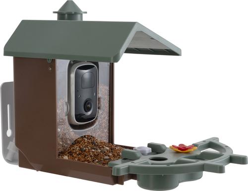 Show full view: PeckPerk Cottage Smart Wild Bird Feeder, Green slide 5 of 6