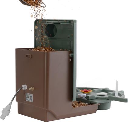 Show full view: PeckPerk Cottage Smart Wild Bird Feeder, Green slide 6 of 6