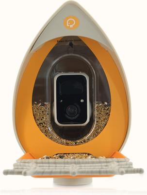 Show full view: PeckPerk AviaPerk I Smart Wild Bird Feeder, Orange slide 3 of 4