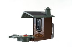 PeckPerk Cottage Smart Wild Bird Feeder, Green slide 1 of 6