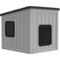 Show in main carousel: Yafylly Outdoor Sloped Roof Cat House, Gray-Black slide 1 of 8