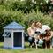 Show in main carousel: Yafylly Hexagonal Outdoor Dog House, Blue slide 6 of 9