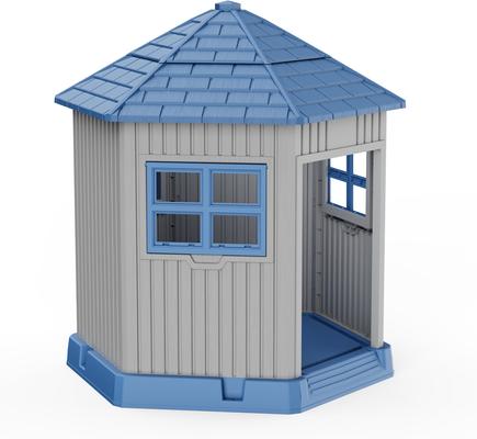 Show full view: Yafylly Hexagonal Outdoor Dog House, Blue slide 2 of 9