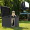 Show in main carousel: Yafylly Hydraulic Lid Indoor & Outdoor Dog House, Black slide 7 of 7