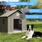 Show in main carousel: Yafylly 38-inch Durable Outdoor & Indoor Dog House, Light Brown slide 4 of 9