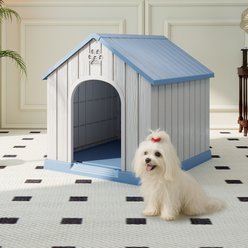 Yafylly Durable Outdoor Dog House, Blue