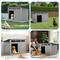 Show in main carousel: Yafylly Durable Outdoor & Indoor Slanted Roof Dog House, Gray slide 5 of 7