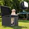 Show in main carousel: Yafylly Durable Outdoor & Indoor Slanted Roof Dog House, Black slide 7 of 7