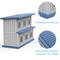 Show in main carousel: Yafylly Double-Decker 6 Room Outdoor Cat House, Gray & Blue slide 8 of 8