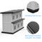 Show in main carousel: Yafylly Double-Decker 6 Room Outdoor Cat House, Gray & Black slide 8 of 9