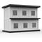 Show in main carousel: Yafylly Double-Decker 6 Room Outdoor Cat House, Gray & Black slide 1 of 9