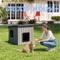 Show in main carousel: Yafylly Outdoor Sloped Roof Cat House, Gray-Black slide 4 of 8