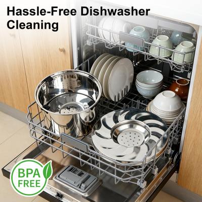 Show full view: Casfuy Spill Proof Stainless Steel with Non-Skid Base Dog Water Bowl, X-Large: 5.6-L slide 7 of 7