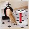 Show in main carousel: Happy & Polly Tombstone Design 16-in Plush Upright Cat Scratching Post with Cross Accent slide 4 of 11