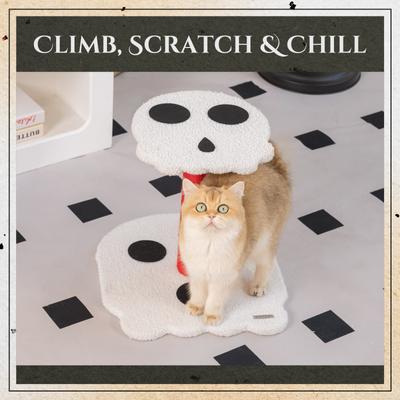 Show full view: Happy & Polly Skull & Bones Gothic Cat Scratch Toy slide 7 of 10