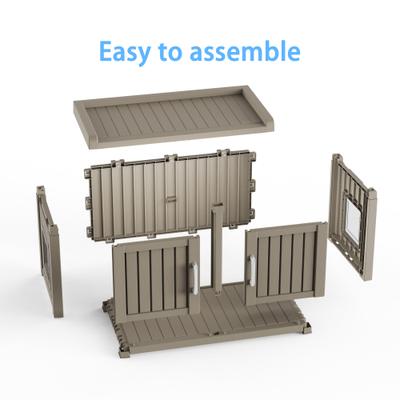 Show full view: Yafylly Multi-functional Storage Cabinet Cat House, Light Beige slide 4 of 10