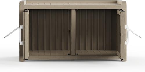 Show full view: Yafylly Multi-functional Storage Cabinet Cat House, Light Beige slide 3 of 10