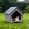 Show in main carousel: Yafylly Indoor Cabin Style Cat House, Blue-Grey slide 9 of 9