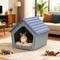 Show in main carousel: Yafylly Indoor Cabin Style Cat House, Blue-Grey slide 6 of 9