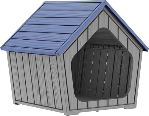 Show full view: Yafylly Indoor Cabin Style Cat House, Blue-Grey slide 2 of 9