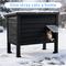 Show in main carousel: Yafylly Deluxe Outdoor Cat House with Removable Divider, Black slide 5 of 9