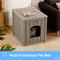 Show in main carousel: Yafylly Multi-Functional Cat House & Litter Box Cabinet, Light Beige slide 3 of 9