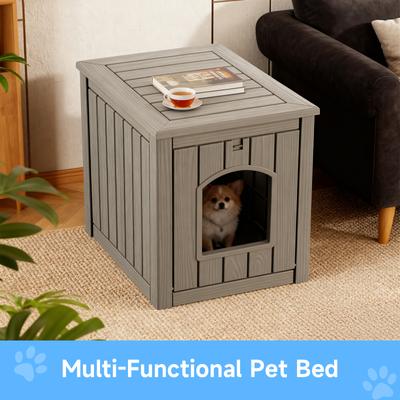 Show full view: Yafylly Multi-Functional Cat House & Litter Box Cabinet, Light Beige slide 3 of 9