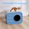 Show in main carousel: Yafylly Indoor Camera-Style Cat Bed with Plush Cushion, Grey & Blue slide 9 of 9