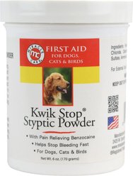 Miracle Care Kwik-Stop Styptic Powder for Dogs, Cats & Birds, 6-oz tub
