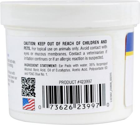 Show full view: Miracle Care Ear Cleaner Pads for Dogs & Cats, 90 count slide 2 of 7